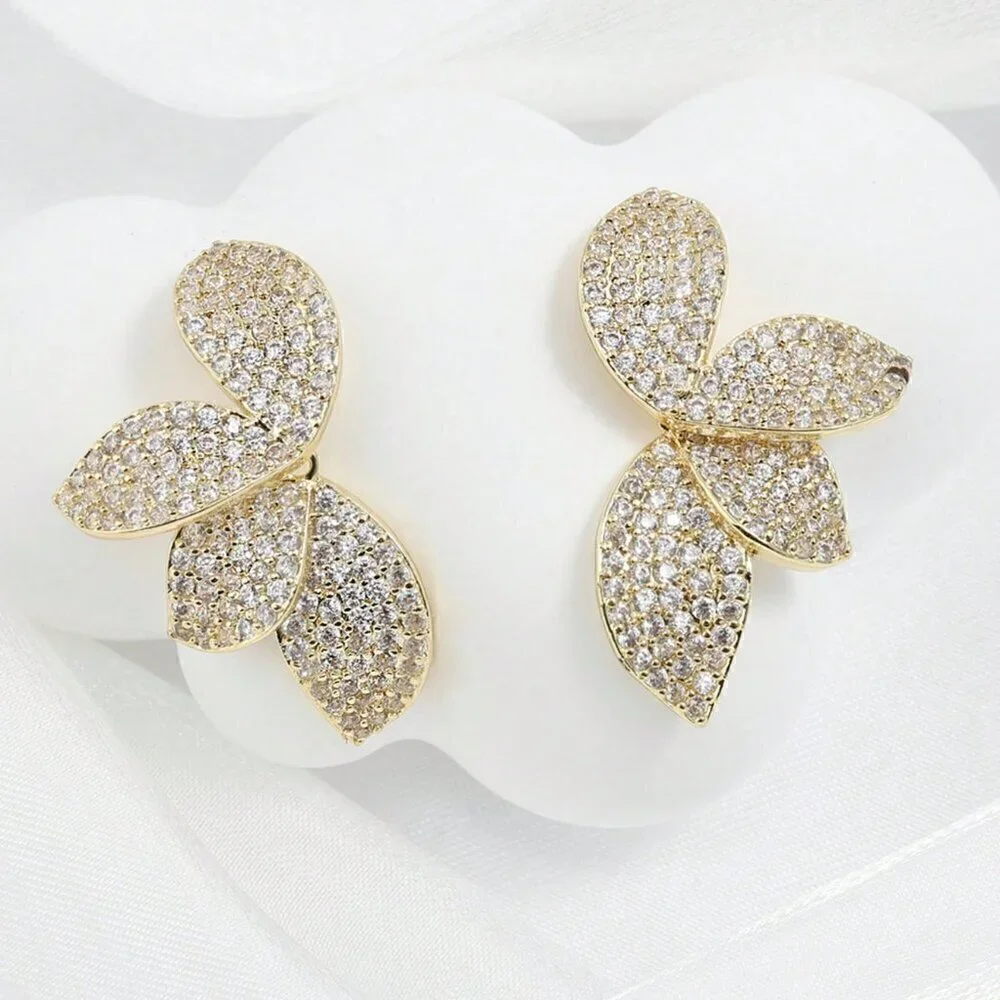 Women's Rakol Elegant Copper Irregular-Shaped Earrings